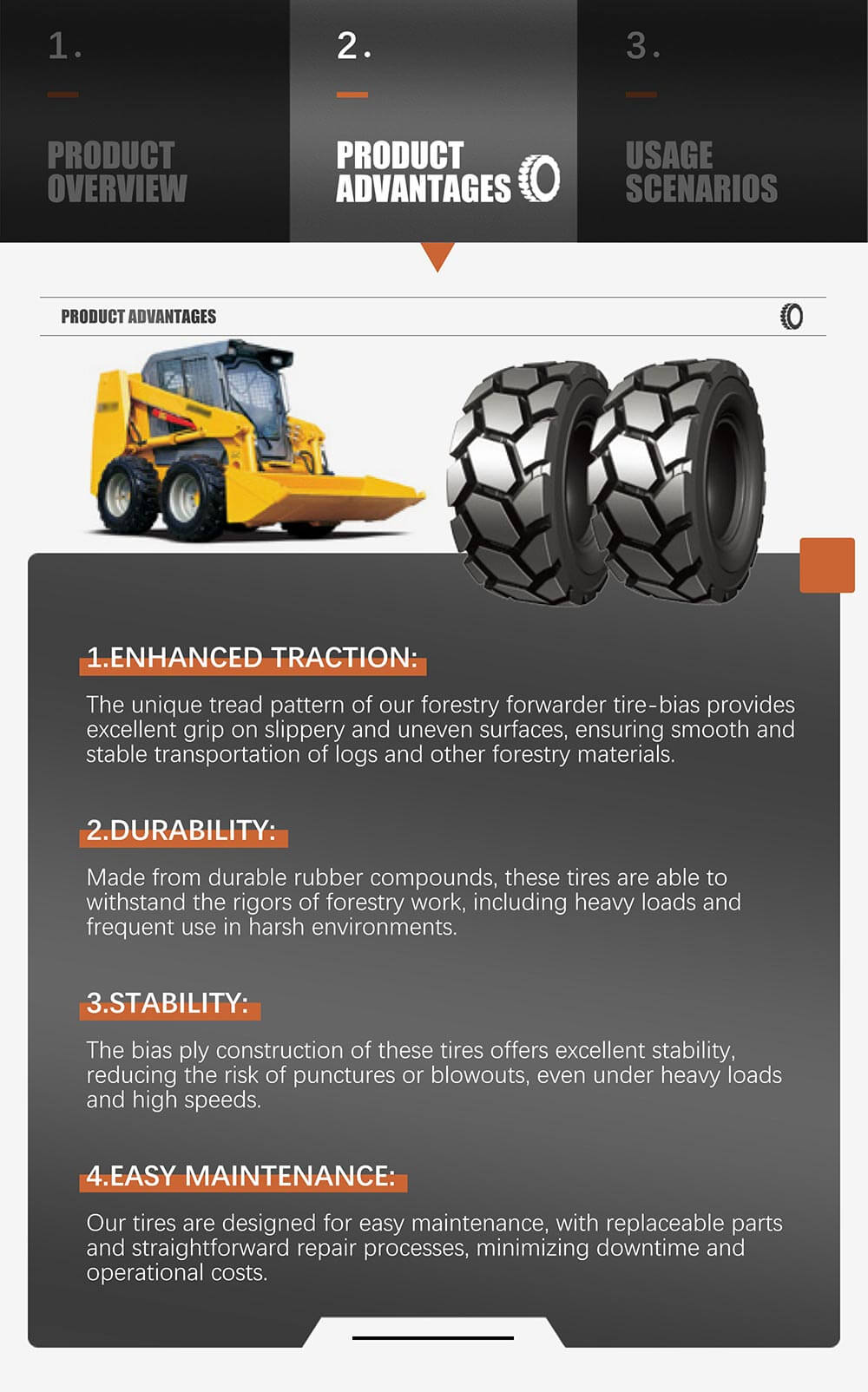 Forestry Forwarder L-4A Tire-Bias