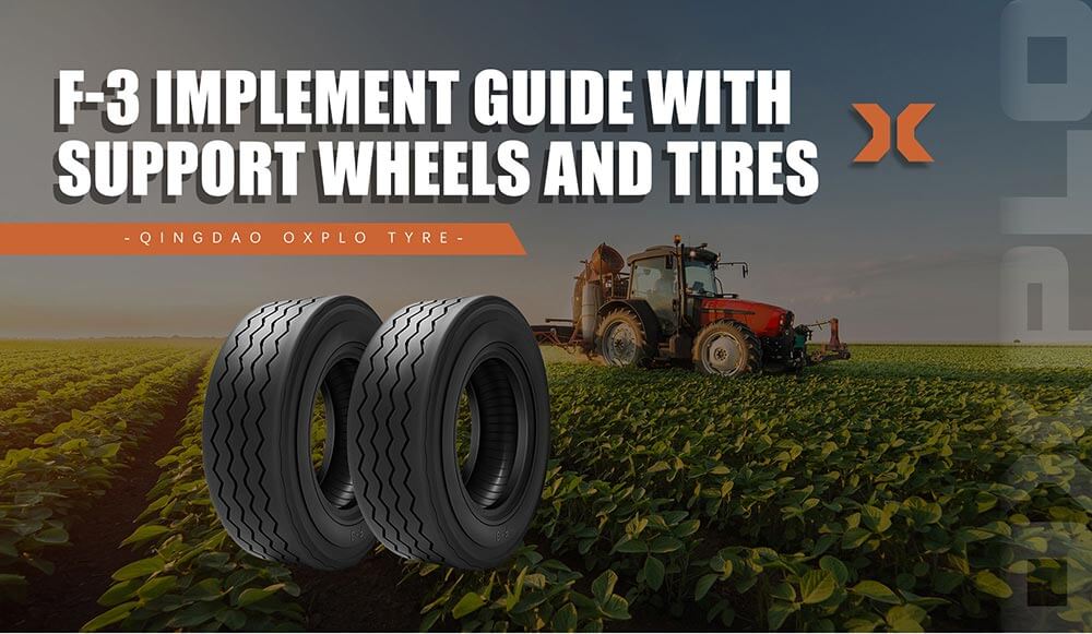 F-3 Implement Guide and support wheels Tire