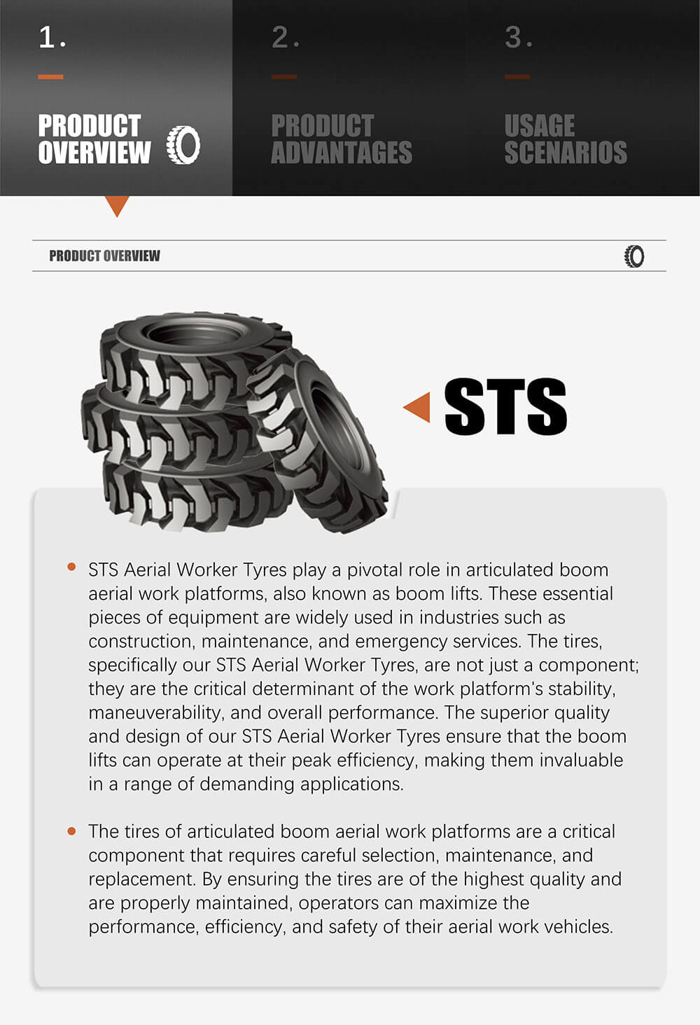 STS Aerial Worker Tyres