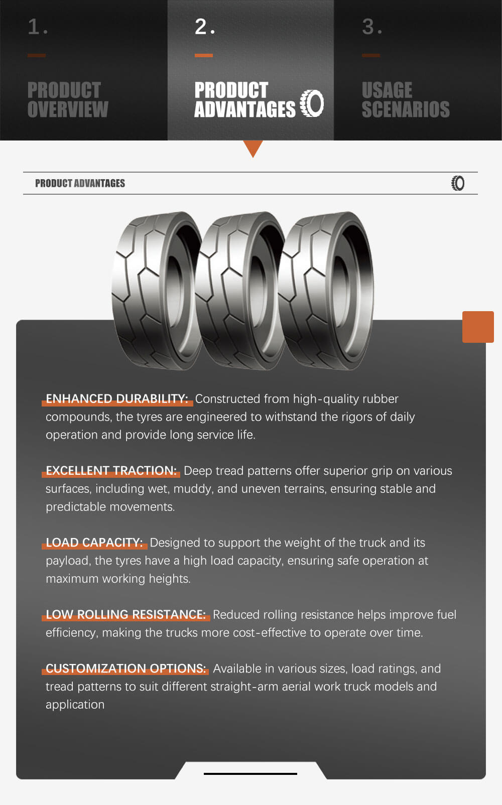 Straight-Arm Aerial Work Truck Tyres