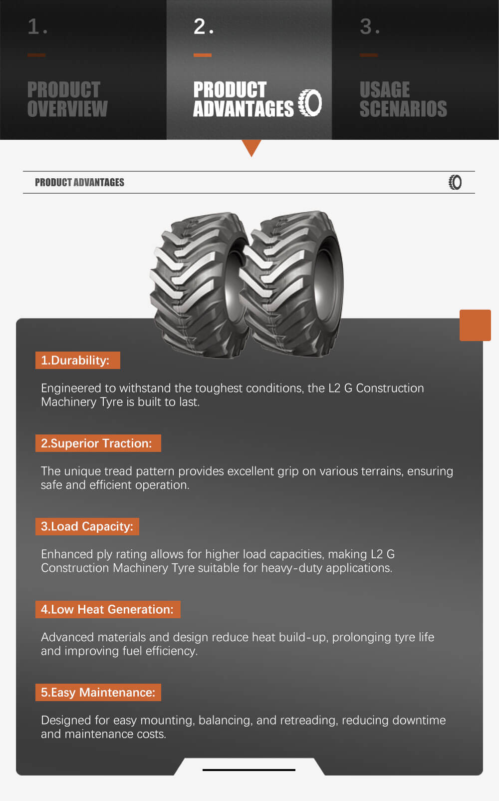 L2 G Construction Machinery Tyre