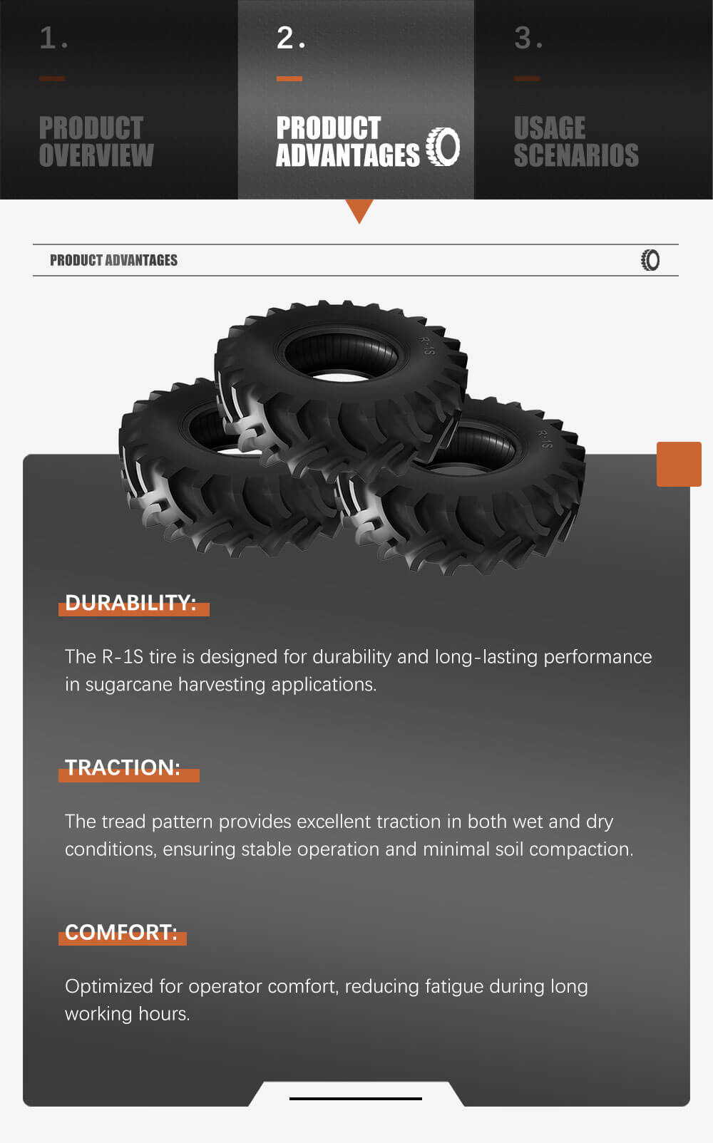 Sugar Cane Harvester Tire R-1S