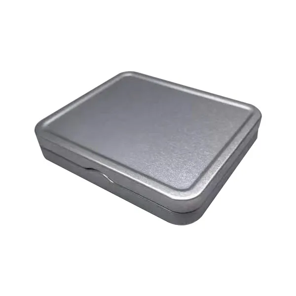 Rectangle 73mm CR Tin with Hinged Lid