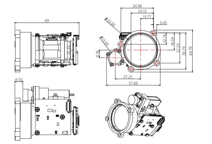 10km Laser Rangefinder Module