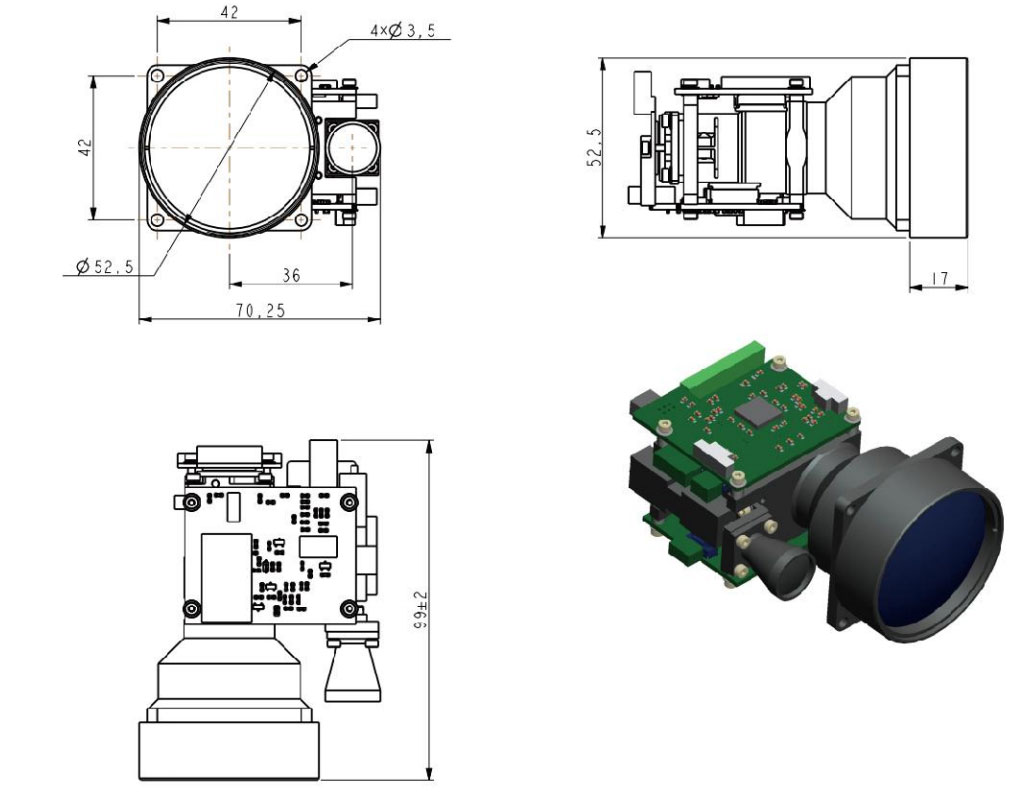 12km Laser Rangefinder Module