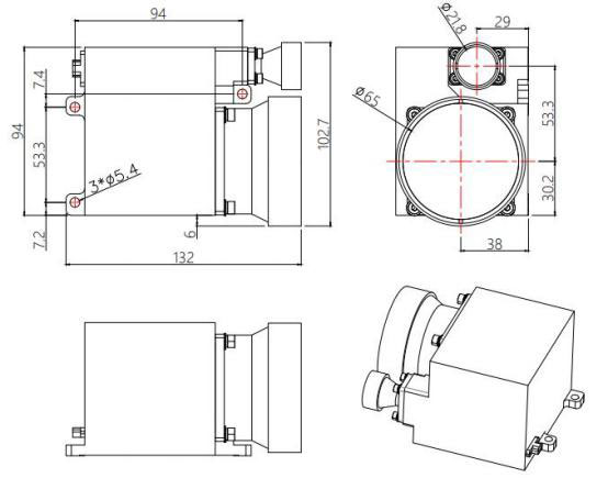 15km Laser Rangefinder Module