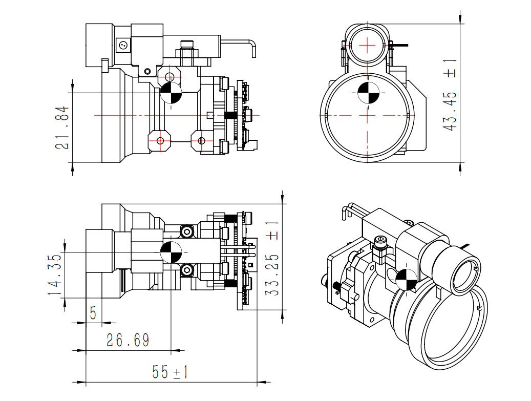 5km Laser Rangefinder Module