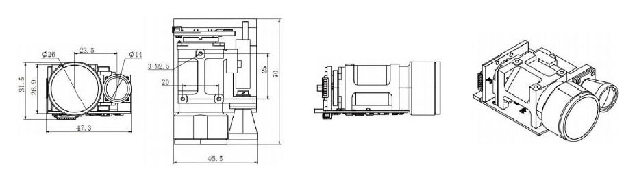 7km Laser Rangefinder Module