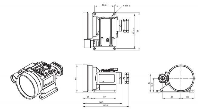 18km Eye Safety Laser Rangefinder Module