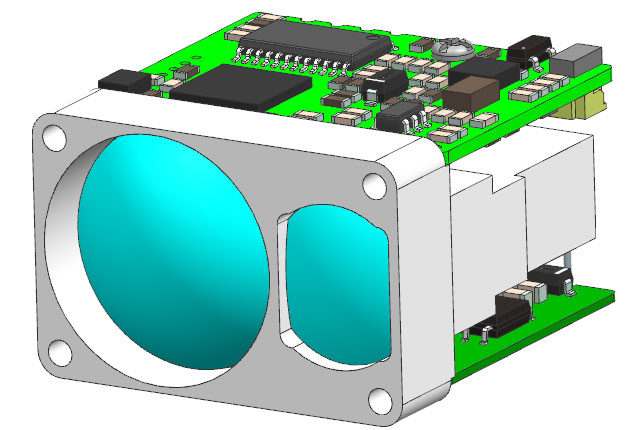 2km Micro Laser Rangefinder Module