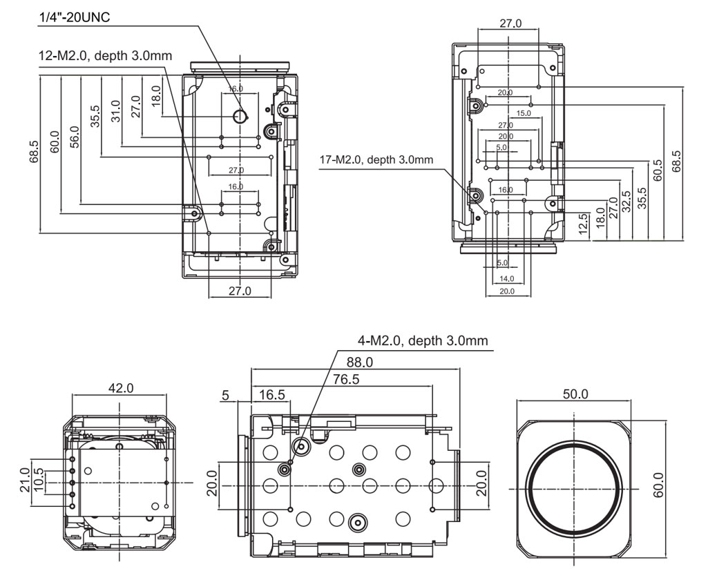 2mp 30x Optical Zoom Ultra Starlight Camera Module