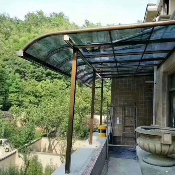 Auvent de belvédère de patio d'atrium imperméable en aluminium