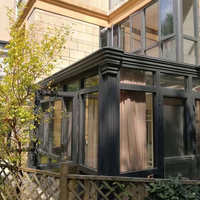 Terraza acristalada de aleación de aluminio al aire libre para villa