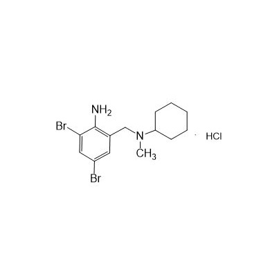 Hidreaclóiríd 2-Aimín-3,5-débhróma-N-ciocliheicsile-N-meitilbeinsileaimín