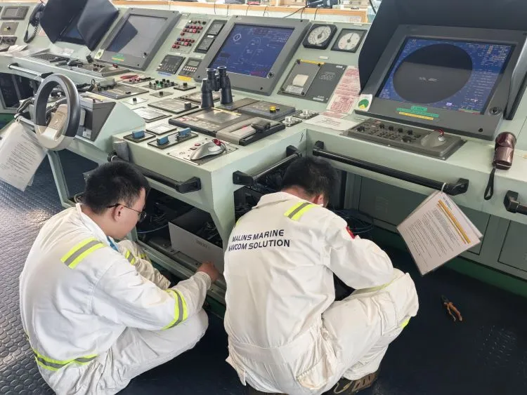 Malins Marine engineer team  serving marine customers in Zhoushan port