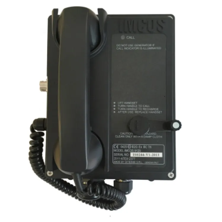 IMCOS-9120 Telefon cu autoalimentare unidirecțională cu siguranță intrinsecă