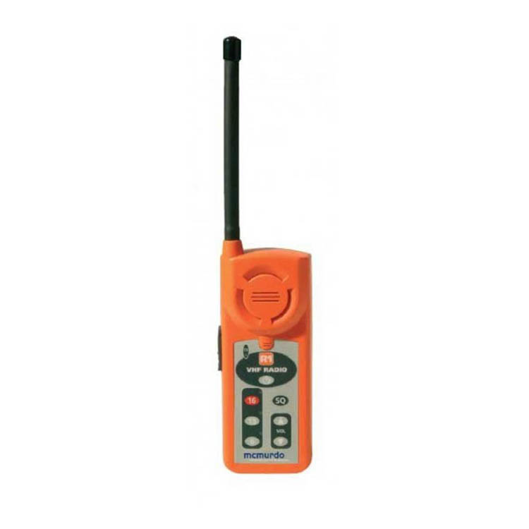 Rádio VHF portátil à prova d'água McMurdo R1