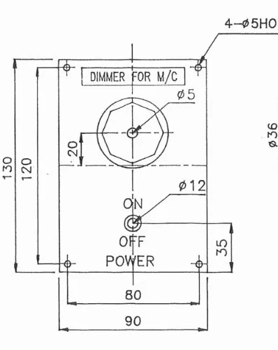 SARACO NAVIPOL I ເຂັມທິດແມ່ເຫຼັກ Dimmer 4054-0115-02