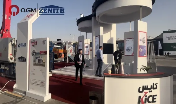 QGM-ZENITH Block Machine deltog i 2023 Saudi Big 5 Exhibition