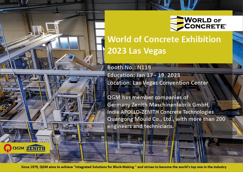 QGM Block Machine Group participera au WOC 2023 de Las Vegas