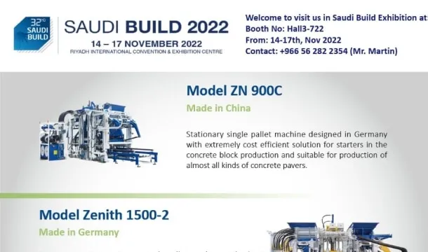 QGM Block Machine rakentaa Saudi-Arabian vuonna 2022