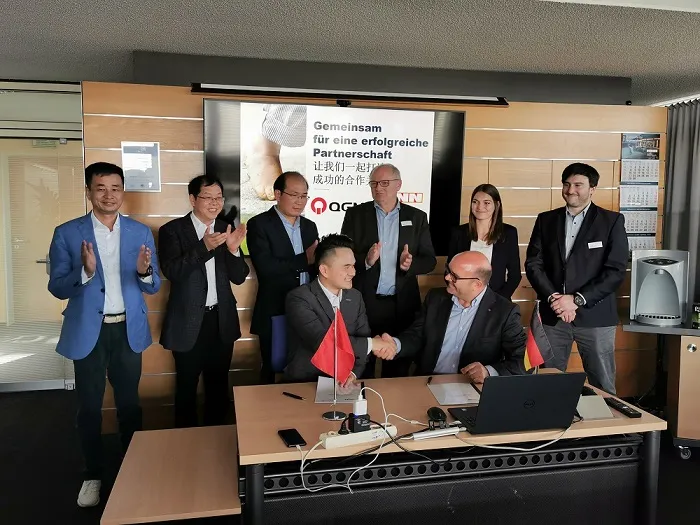 Culture de co-construction « One Belt, One Road » QGM et le groupe allemand Ryan pour construire le parc d'art de maçonnerie et de création culturelle de Chine