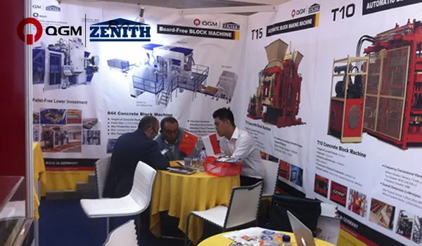 QGM ZENITH Block Machine 14. Indonesian kansainvälisessä rakennusmateriaalinäyttelyssä