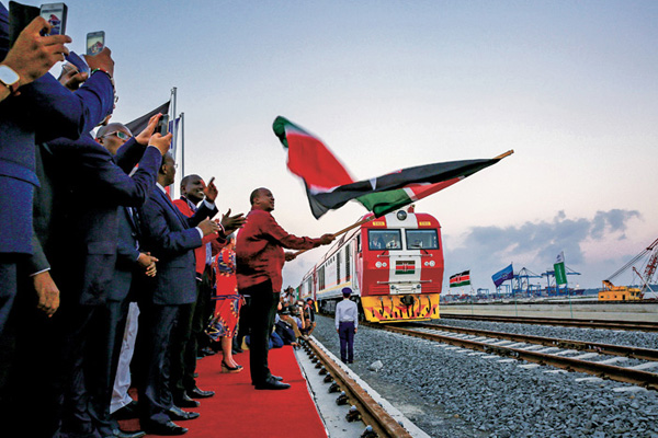 Mombasa-Nairobi Railway in Kenya