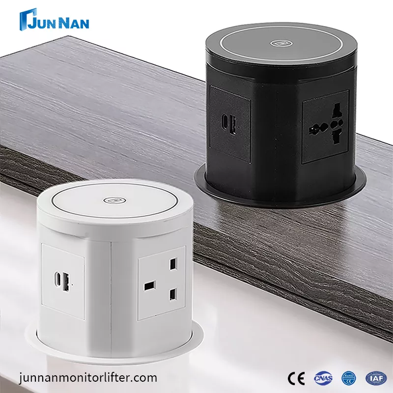 Pop-Up Socket Smart Plug with USB and Wireless Charging Wifi