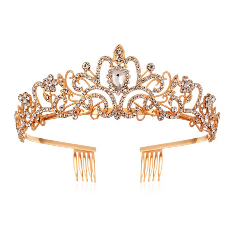 O que é uma coroa versus tiara para um casamento?