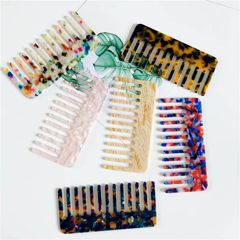 4 MM Thickness Eco Cellulose Acetate Hair Comb