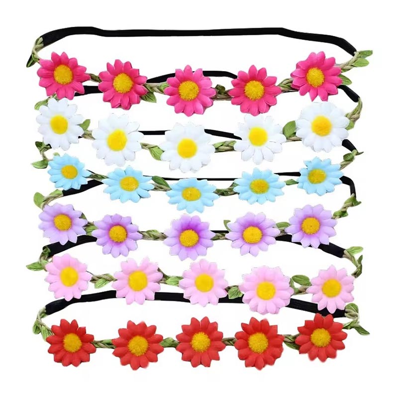 Bandeau à petites fleurs de marguerite