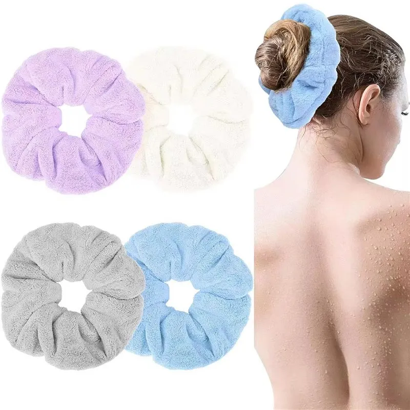 Hestehaleholdere Stort Tørring Håndklæde Hår Store Scrunchies