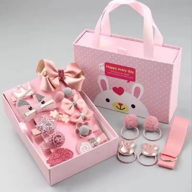 Princess Kids Hårklämmor 18 st set med presentförpackning