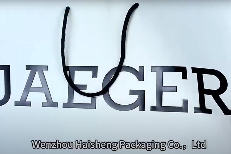 Haosheng Packaging Double-Sided Printing Card Paper Bag Wholesale