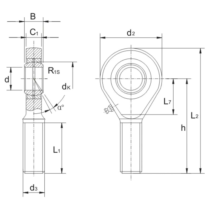 Maintenance required Rod Ends SA-ES