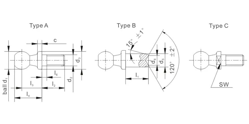 Ball Studs DIN71803