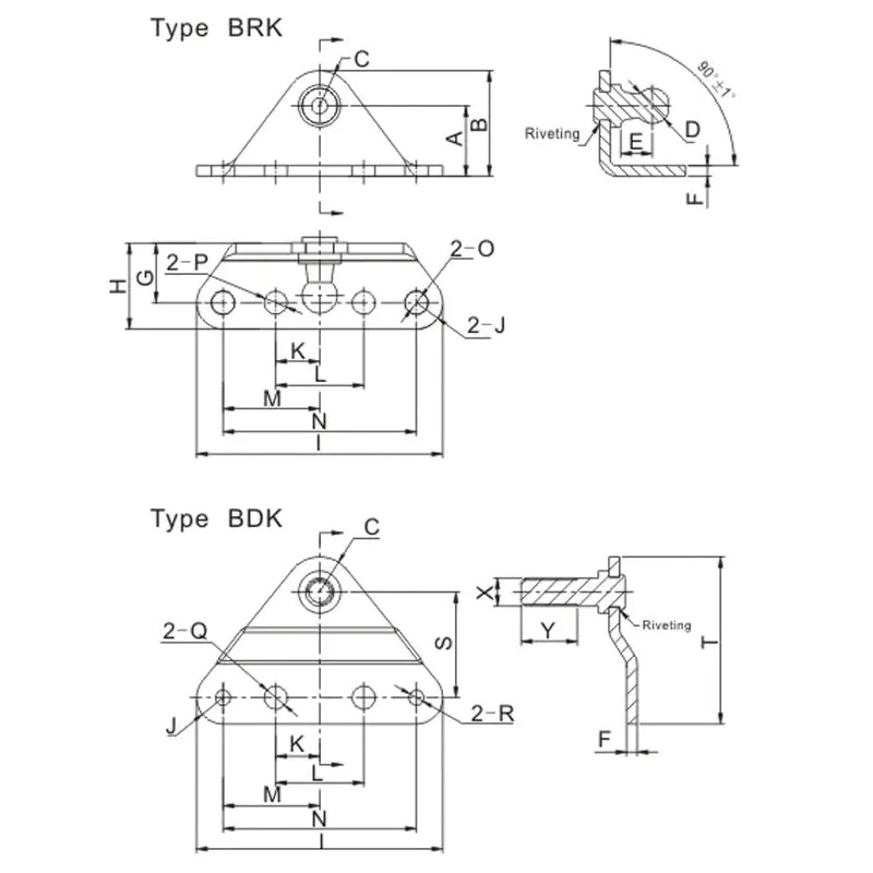 Brackets Gas Spring Accessories