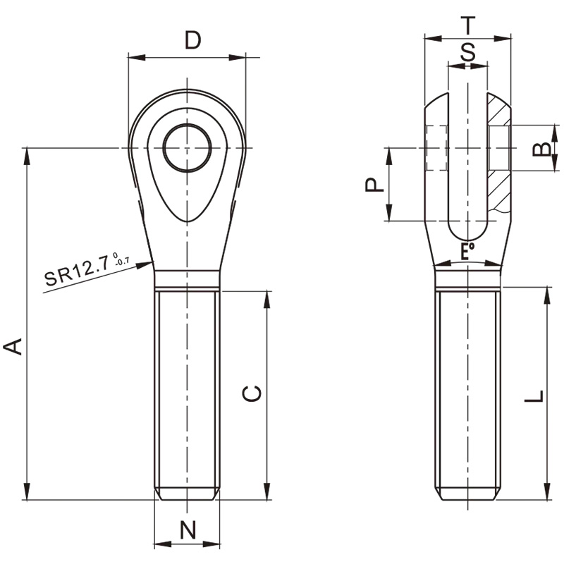 Clevises Gas Spring Accessories