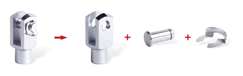 Clevis Joint with clip