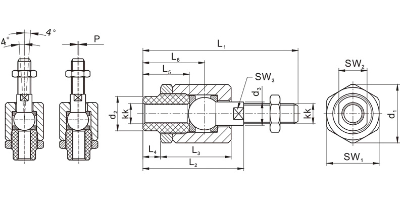 Self-aligned Articulated Couplings