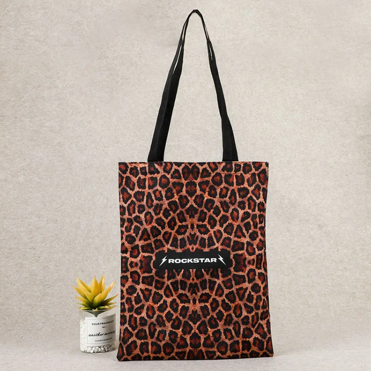 Shopper in cotone con logo