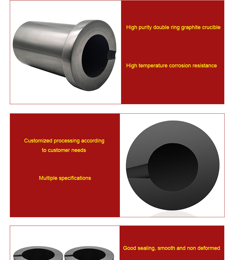 Double Ring Graphite Crucible