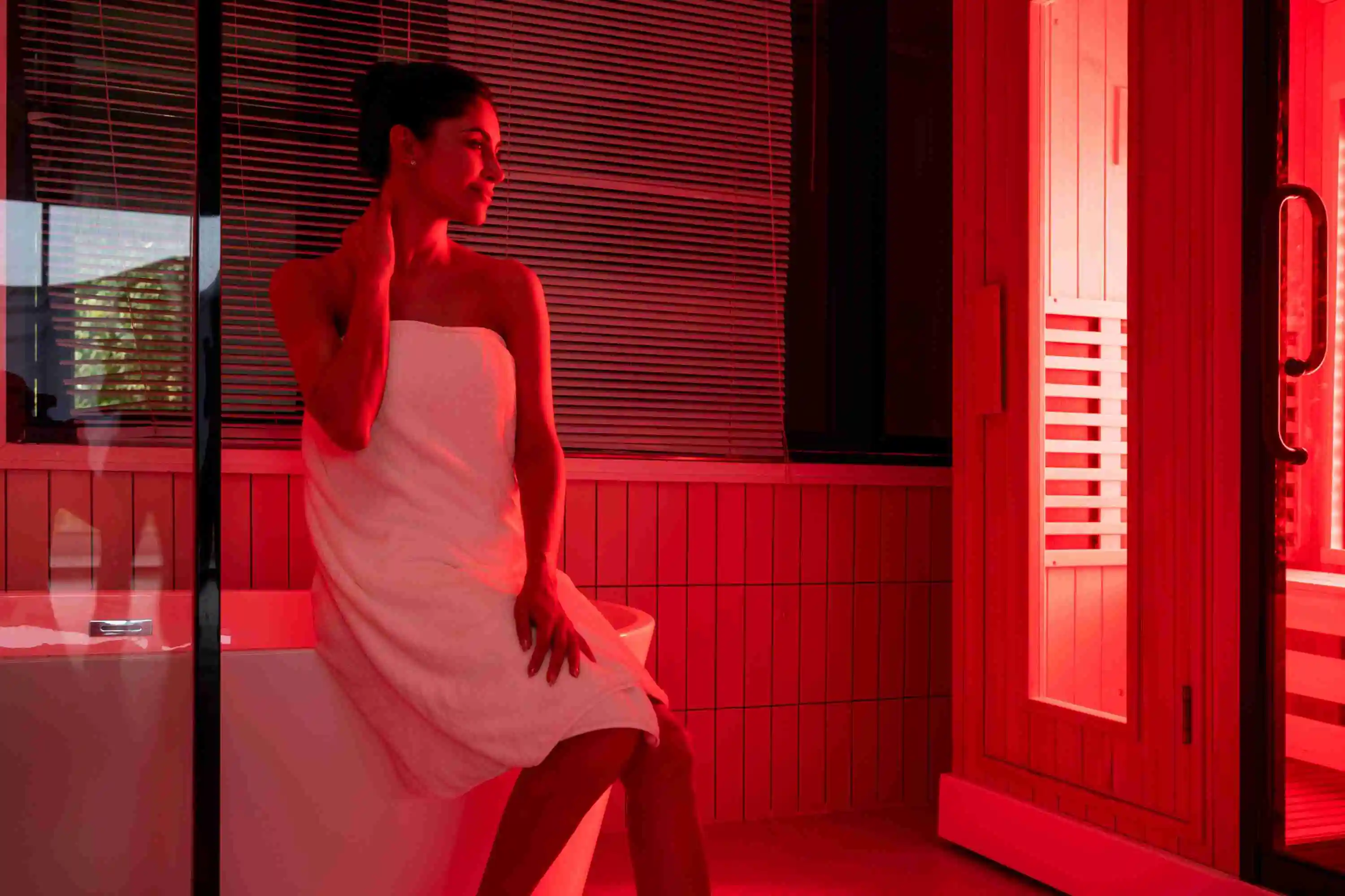 Portable red light therapy sauna panel lamp