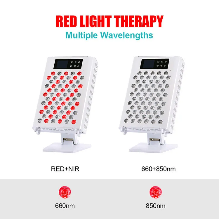 Perangkat PDT Desktop Terapi Cahaya LED Panel Merah