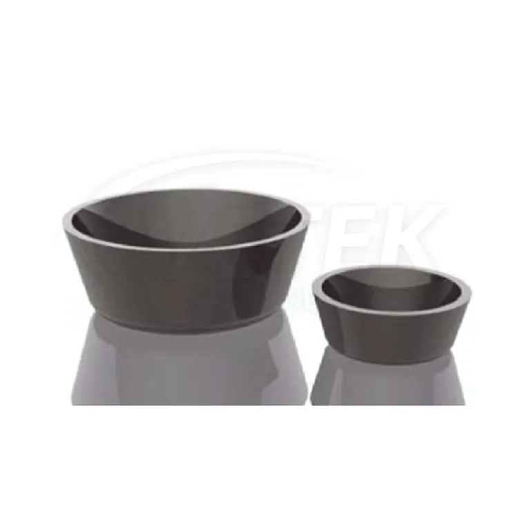 Creuset en graphite recouvert de carbone vitreux