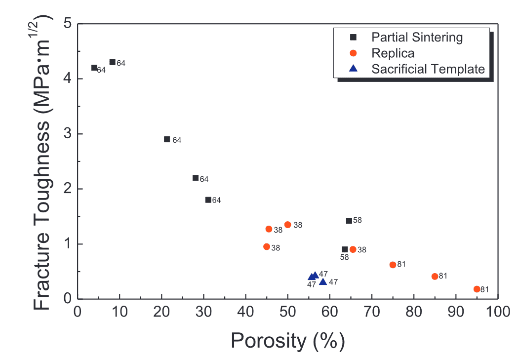 Fracture toughness of Porous SiC ceramics