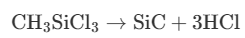 Chemical reaction formula in EPI reactor