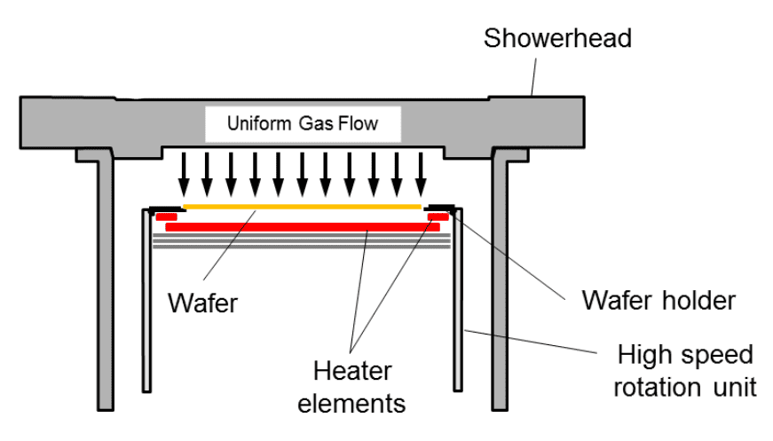 Cross-sectional view of the EPI reactor