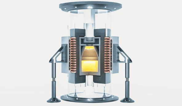 Schematic diagram of SiC single crystal growth